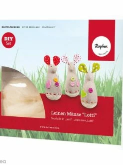 Rayher Kit Couture - Souris En Lin - 3 Pcs