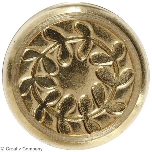 Creativ Company Kit De Cire à Cacheter - Bleu Foncé - Motifs Couronne De Feuilles - 2 Pcs 4 Creativ Company Kit De Cire à Cacheter - Bleu Foncé - Motifs Couronne De Feuilles - 2 Pcs – Image 4