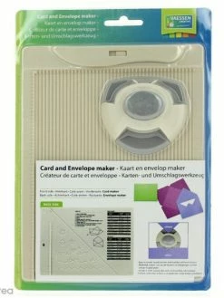 Vaessen Creative Kit De Création Enveloppe Et Carte Avec Perforatrice - 3 Pcs - 21,5 X 16 Cm