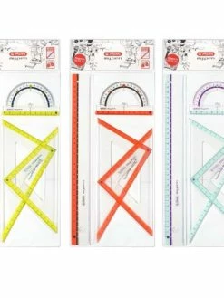 Herlitz Kit De Géometrie "My.pen" - 4 Pièces - Couleur Aléatoire