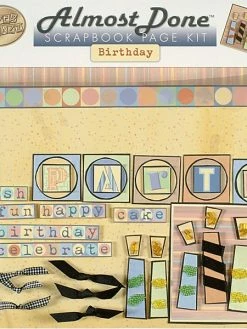 HOT OFF THE PRESS Kit De Scrapbooking "anniversaire" 30,5cm X 30,5cm