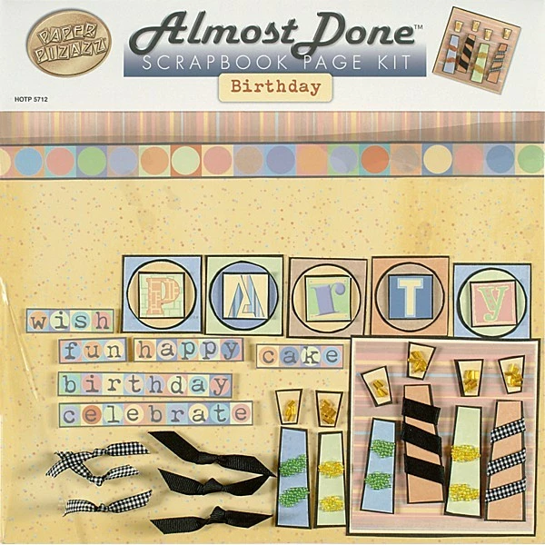 HOT OFF THE PRESS Kit De Scrapbooking "anniversaire" 30,5cm X 30,5cm 1 HOT OFF THE PRESS Kit De Scrapbooking "anniversaire" 30,5cm X 30,5cm