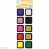 Kit Encreurs à Pigment Izink Aladine - 10 Coloris - 3,5 X 3,5 Cm