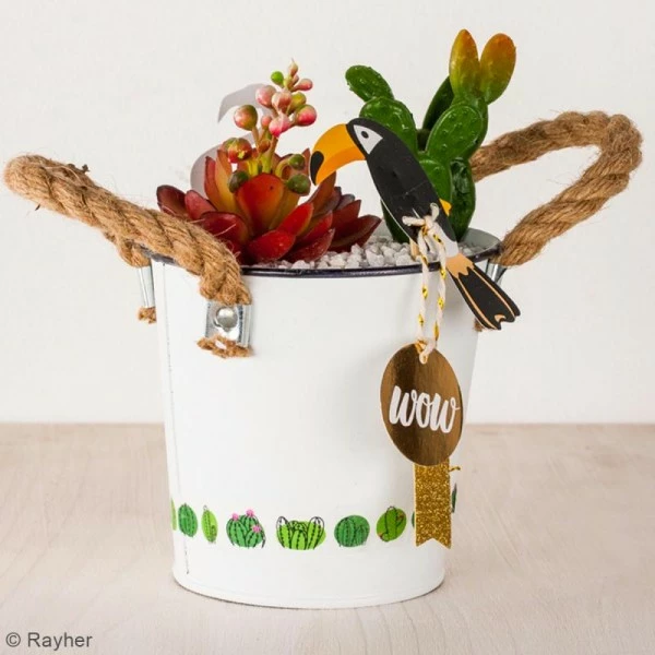 Rayher Kit étiquettes Et Tampons - Tropical - 55 Pcs 3 Rayher Kit étiquettes Et Tampons - Tropical - 55 Pcs – Image 3