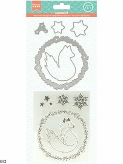 Kit Matrice De Coupe Et Tampon Clear Artemio - Isatis - 10 Pcs