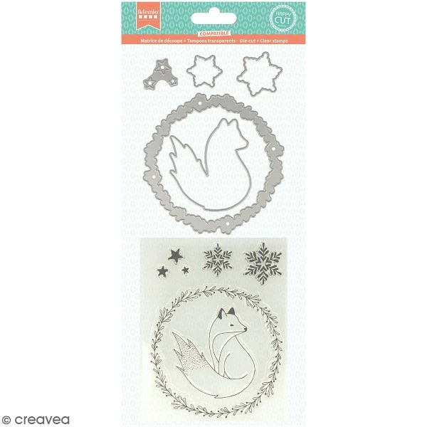 Kit Matrice De Coupe Et Tampon Clear Artemio - Isatis - 10 Pcs 1 Kit Matrice De Coupe Et Tampon Clear Artemio - Isatis - 10 Pcs