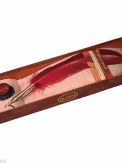 Aladine Kit Plume Des écrivains Rouge Et Encrier