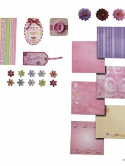 Kit Scrapbooking Naissance Fille - Erica