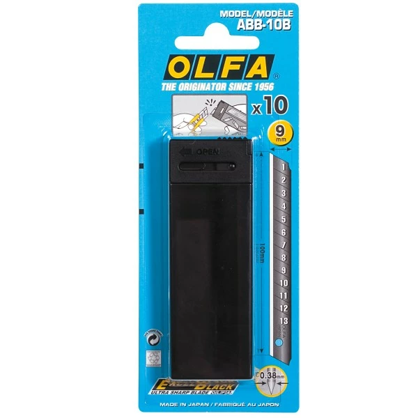 Olfa Lames ABB-10B De Rechange Pour Cutter - 9 Mm - 10 Pcs 1 Olfa Lames ABB-10B De Rechange Pour Cutter - 9 Mm - 10 Pcs