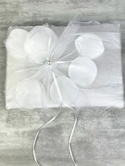 Hobi Livre D'Or De Mariage En Satin Blanc Et Tulle, 21 Cm, Album Photo Avec Pétales -V-Zug shop livre dor de mariage en satin blanc et tulle 21 cm album photo avec petales p 4