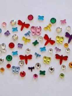 Tricot Créations Lot 100 Strass A Coller Motif : Papillon / Libellule - 000896