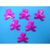 La Boutique D'Isacrea LOT 6 APPLIQUES : Ourson Fushia Brillant 25mm