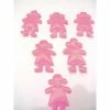 La Boutique D'Isacrea LOT 6 APPLIQUES TISSUS : Fillette Rose 30mm