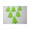 La Boutique D'Isacrea LOT 6 APPLIQUES TISSUS : Sapin Vert/blanc Hauteur 48mm
