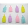 La Boutique D'Isacrea LOT 8 APPLIQUES TISSUS : Biberon 4 Couleurs 21mm