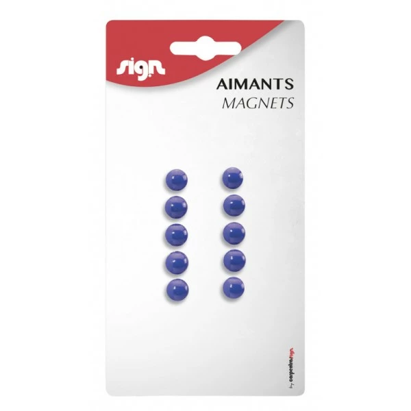 Carpentras Sign Lot De 10 Aimants Ronds Diamètre De 9 Mm - Bleu - Sign 1 Carpentras Sign Lot De 10 Aimants Ronds Diamètre De 9 Mm - Bleu - Sign