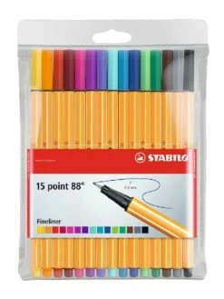 Lot De 15 Crayons Feutres STABILO Point 88