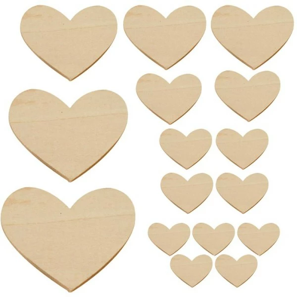 Graine Créative Lot De 16 Coeurs En Bois 1 Graine Créative Lot De 16 Coeurs En Bois