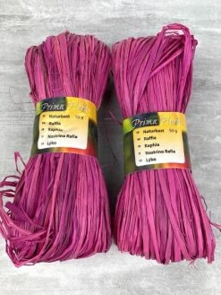 Artif Lot De 2 Pelotes De Raphia Mat Naturel Fuschia, 100 Gr, Environ 80 Brins De 1.9 M, Longueur Totale D -V-Zug shop lot de 2 pelotes de raphia mat naturel fuschia 100 gr environ 80 brins de 19 m longueur totale d p 3