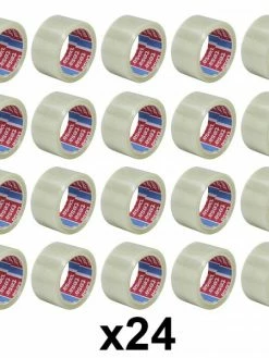 Lot De 24 Rubans Emballage Adhésif Transparent Tesa 66m X 50mm