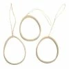 Rayher Lot De 3 Pendentifs Oeuf Pour Papier Quilling, En Papier Mâché, 8 X 6 X ép. 1 Cm