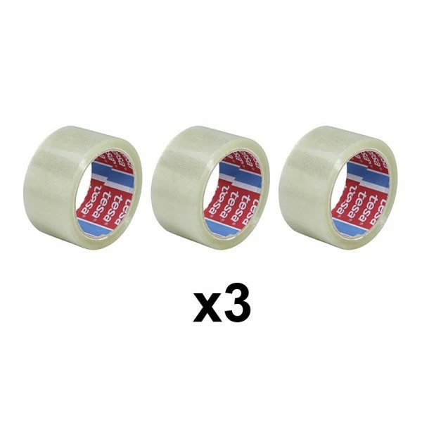 Lot De 3 Rubans Emballage Adhésif Transparent Tesa 66m X 50mm 1 Lot De 3 Rubans Emballage Adhésif Transparent Tesa 66m X 50mm
