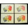 La Boutique D'Isacrea LOT DE 4 CARTES CARTONNES 9*13CM : Potiron, Raisin, Citrouille