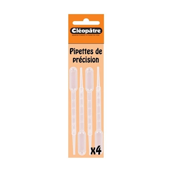 Lot De 4 Pipettes En Plastique De Précision Cléopâtre 1 Lot De 4 Pipettes En Plastique De Précision Cléopâtre