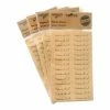 Artif Lot De 4 Planches De Stickers Autocollants Papier écriture Fait Avec Amour En Anglais "Handmade With