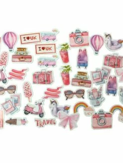 La Boutique D'Isacrea LOT DE 40 STICKERS ( Pack De 9 * 10 Cm ): Thême : Mes Vacances En Angleterre