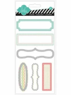 American Crafts Lot De 6 étiquettes Autocollantes - Cadres