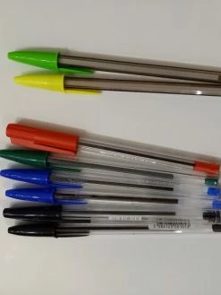 Lot De 6 Stylos Basiques BIC, Plus 2 Gratuits, école, Bureau