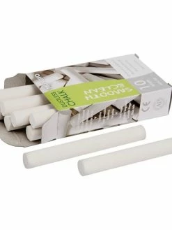 Creavea Lot De Craies Blanches Pour Tableau - 1 X 8 Cm - 10 Pcs