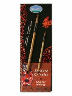 Aladine Lot De Pinceaux Pour Calligraphie Chinoise X2