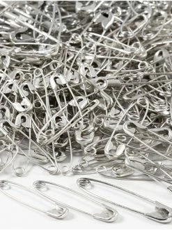 Creativ Company Lot D'épingles à Nourrice Argentées - 28, 31, 36 Mm - 600 Pcs