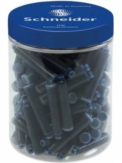 Schneider® Lot Stylo Roller Rechargeable Ray + Pot De 100 Cartouches Bleu - Schneider -V-Zug shop lot stylo roller rechargeable ray pot de 100 cartouches bleu schneider p 3 1