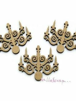 Lustres Bois Boanita - 3 Pièces