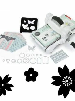Machine De Découpe Big Shot Sizzix + 3 Matrices Fleurs Du Japon