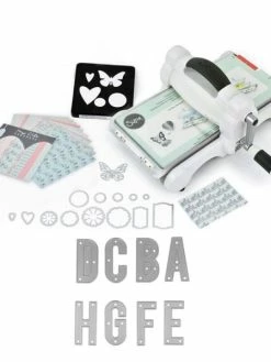 Machine De Découpe Big Shot Sizzix + Matrice Alphabet Majuscule 4,8 Cm