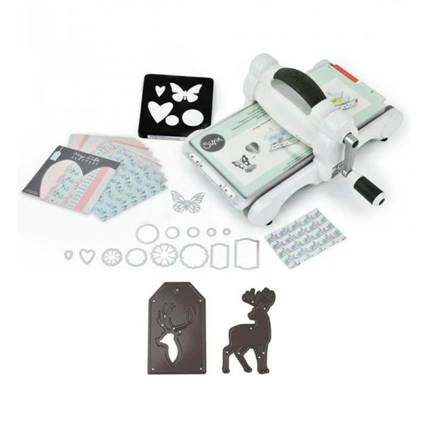 Machine De Découpe Big Shot Sizzix + Matrice Cerfs De Noël 1 Machine De Découpe Big Shot Sizzix + Matrice Cerfs De Noël