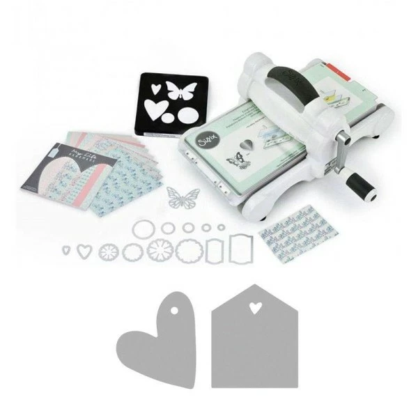 Machine De Découpe Big Shot Sizzix + Matrice étiquettes Maison Et Cœur 1 Machine De Découpe Big Shot Sizzix + Matrice étiquettes Maison Et Cœur