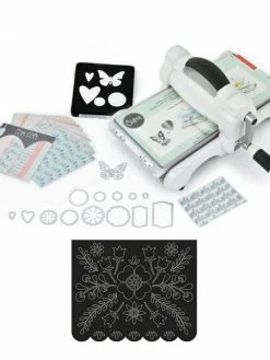 Machine De Découpe Big Shot Sizzix + Matrice Fanion Fleurs