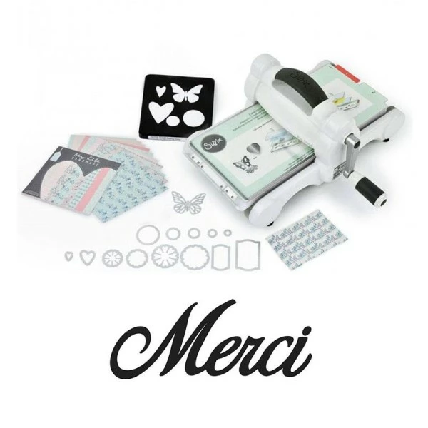 Machine De Découpe Big Shot Sizzix + Matrice Merci 1 Machine De Découpe Big Shot Sizzix + Matrice Merci