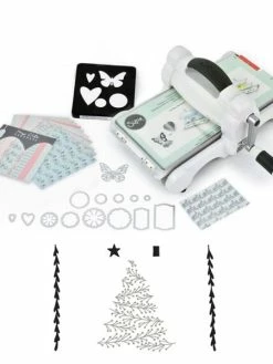 Machine De Découpe Big Shot Sizzix + Matrice Sapin 9,5 Cm