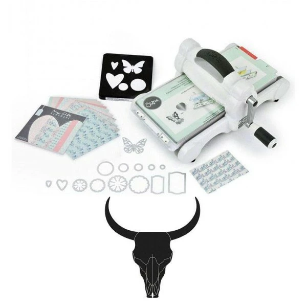 Machine De Découpe Big Shot Sizzix + Matrice Tête De Buffle 1 Machine De Découpe Big Shot Sizzix + Matrice Tête De Buffle