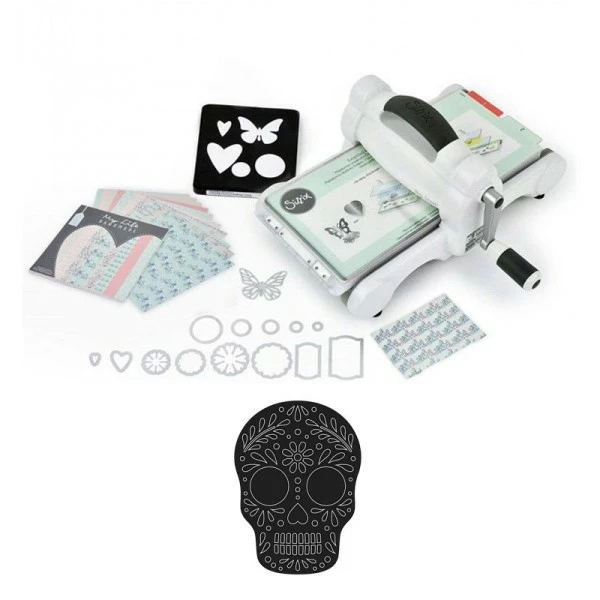Machine De Découpe Big Shot Sizzix + Matrice Tête De Mort 1 Machine De Découpe Big Shot Sizzix + Matrice Tête De Mort