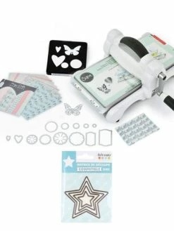 Machine De Découpe Big Shot Sizzix + Matrices 4 Petites étoiles à 5 Branches