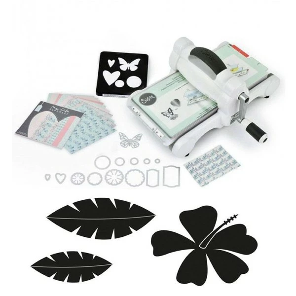 Machine De Découpe Big Shot Sizzix + Matrices Feuilles No Stress 1 Machine De Découpe Big Shot Sizzix + Matrices Feuilles No Stress