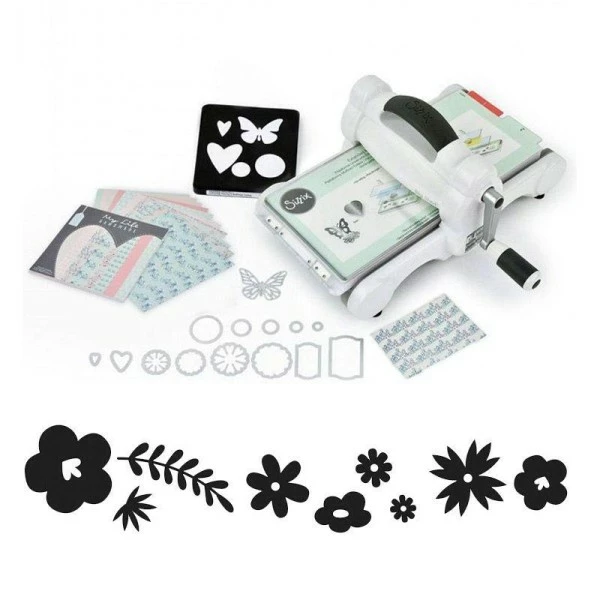 Machine De Découpe Big Shot Sizzix + Matrices Motifs De Fleurs 1 Machine De Découpe Big Shot Sizzix + Matrices Motifs De Fleurs