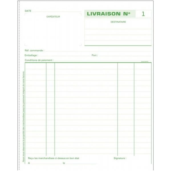 Manifold - Bons De Livraison - 21x18cm - Exacompta - 13160E 2 Manifold - Bons De Livraison - 21x18cm - Exacompta - 13160E â Image 2